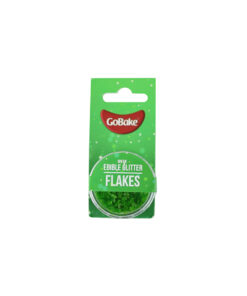 Green Edible Glitter Flakes 2g