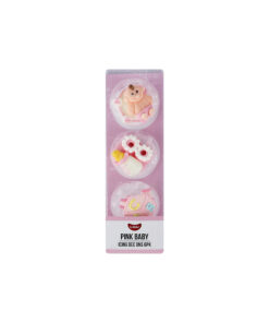 Pink Edible Baby Icing Decorations 6pk