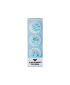 Blue Pearl Snowflake Icing Decorations 9pk