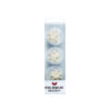 Pearl white snowflake edible icing decoration coming in pack of 9