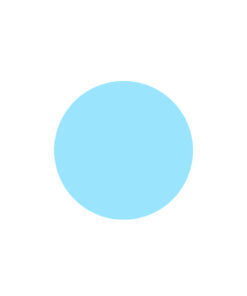 Round light blue masonite cake board in size of 8in