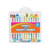 Pencils with novelty erasers in butterfly, dinosaur, monkey, fish, rabbit, panda, bee, shark, frog, lion, and dinosaur designs in pack of 12