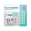 Pill organiser detachable 7 day pill box for 4 daily doses for morning, noon, evening, and bed