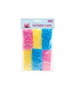 Shower Cap Assorted 6pk