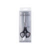 Hair thinning scissors with black handle and stainless steel blades