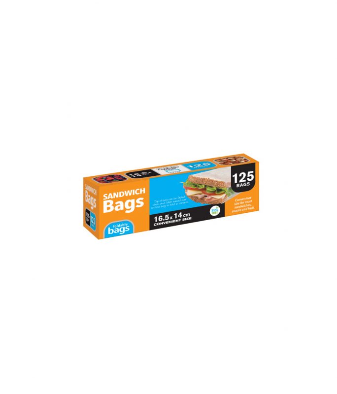 Clear Sandwich Bags 125pk LookSharpStore