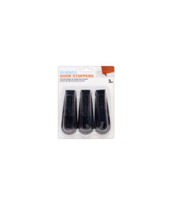 Black Rubber Door Stoppers 3pc