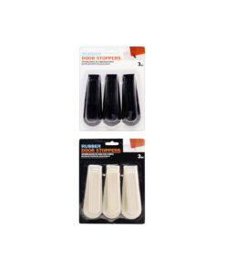 Black Rubber Door Stoppers 3pc