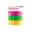 Fluro Clothes Pegs Large 24pk