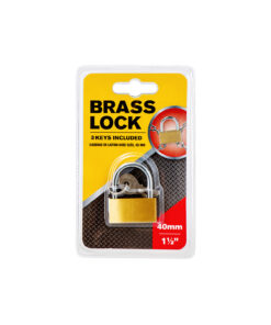 Padlock Solid Brass With Keys 40mm
