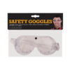 Clear plastic safety goggles
