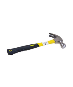 Hammer with black rubber grip