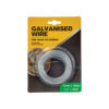 Galvanised wire for home and garden use coming in single roll of length 30m
