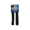 Stretchy utility straps with hook and loop fastening in black colour for work, camping, travelling & biking coming in pack of 2