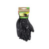 Coated black garden gloves coming in pack of 1 pair