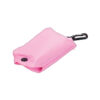 Light pink shopping bag with fold-up pouch in size of 40cm x 40cm