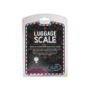 Luggage scale for travel, maximum weight of 32kg and comes with 1m tape measure