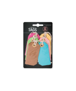Party Colour Kraft Tags 12pk