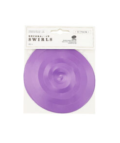 Purple Decorative Swirls 12pk