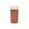 Shimmering rose gold glitter in jar of 100g