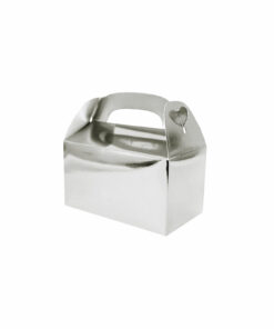 Alternative view of Silver Paper Treat Box 6pc (Side Seal)