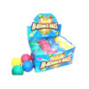 Sponge rubber hi-bounce balls in plain bright colour design