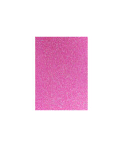 Hot pink glitter cardboard sheet in A4 size coming in pack of 10