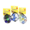 Large marbles in assorted designs coming in bag of 8
