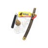 Ninja weapon set include flail, ninja stars, brass knuckles and short sword for Halloween costume and props