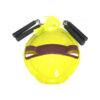 Neon orange turtle shell costume with nunchucks with black handles