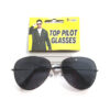 Top pilot aviator sunglasses prop for Halloween costume and dress up