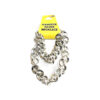 Curb chain necklace in metallic silver colour for gangster Halloween costume prop