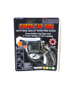 Black cap gun with orange tip