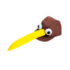 Novelty kiwi hat in brown colour with large yellow beak