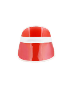 Red Transparent Plastic Visor