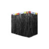 Black luau table skirt in size of 75cm x 274cm