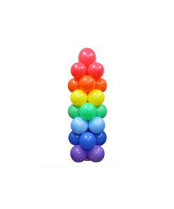 Rainbow latex balloon column kit coming in height of 1.5m