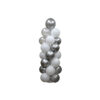 Silver latex balloon column kit coming in height of 1.5m