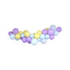 Pastel latex balloon garland kit coming in set of 50 pieces