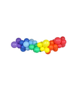 Rainbow latex balloon garland kit coming in set of 50 pieces