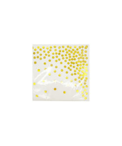 Gold Dots Small Napkins 20pc