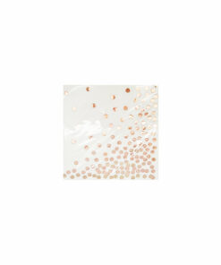 Rose Gold Dots Small Napkins 20pc