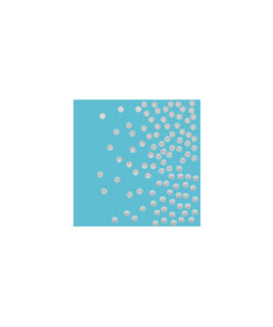 Blue With Silver Dots Small Napkins 20pc