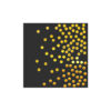 Black With Gold Dots Large Napkins 20pc