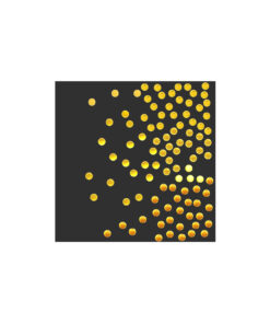 Black With Gold Dots Large Napkins 20pc