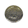 Black paper plates with gold dots in size of 7inch coming in pack of 12 pieces