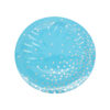 Light blue paper plate with silver dots in size of 9inch coming in pack of 12 pieces