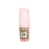 Disposable paper cups in pink colour with gold dots coming in pack of 20 pieces