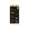 Glow in the dark party pack coming with 12 glow bracelets, 6 glow glasses, 6 glow rings, 6 glow headbands, and 6 glow necklaces in assorted purple, blue, green, orange, yellow, and red colours