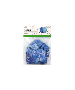 Alternative view of Mixed Blue Happy Birthday Latex Balloons 12inch 10pk